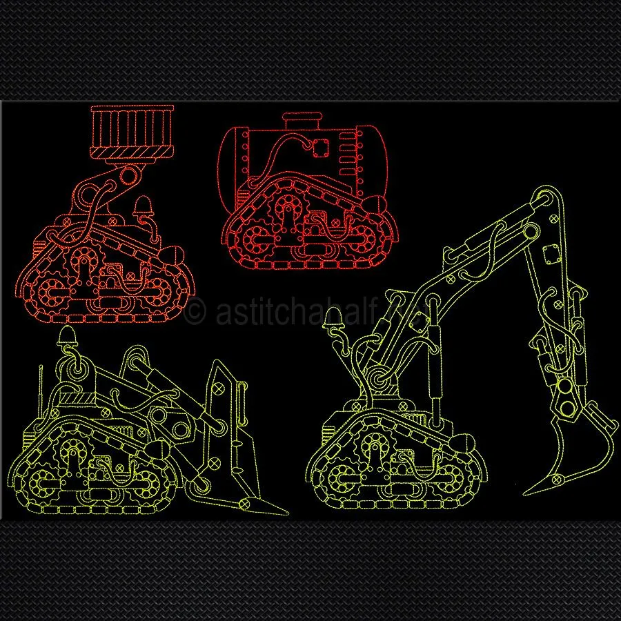 Mighty Machines in Stitches Combo