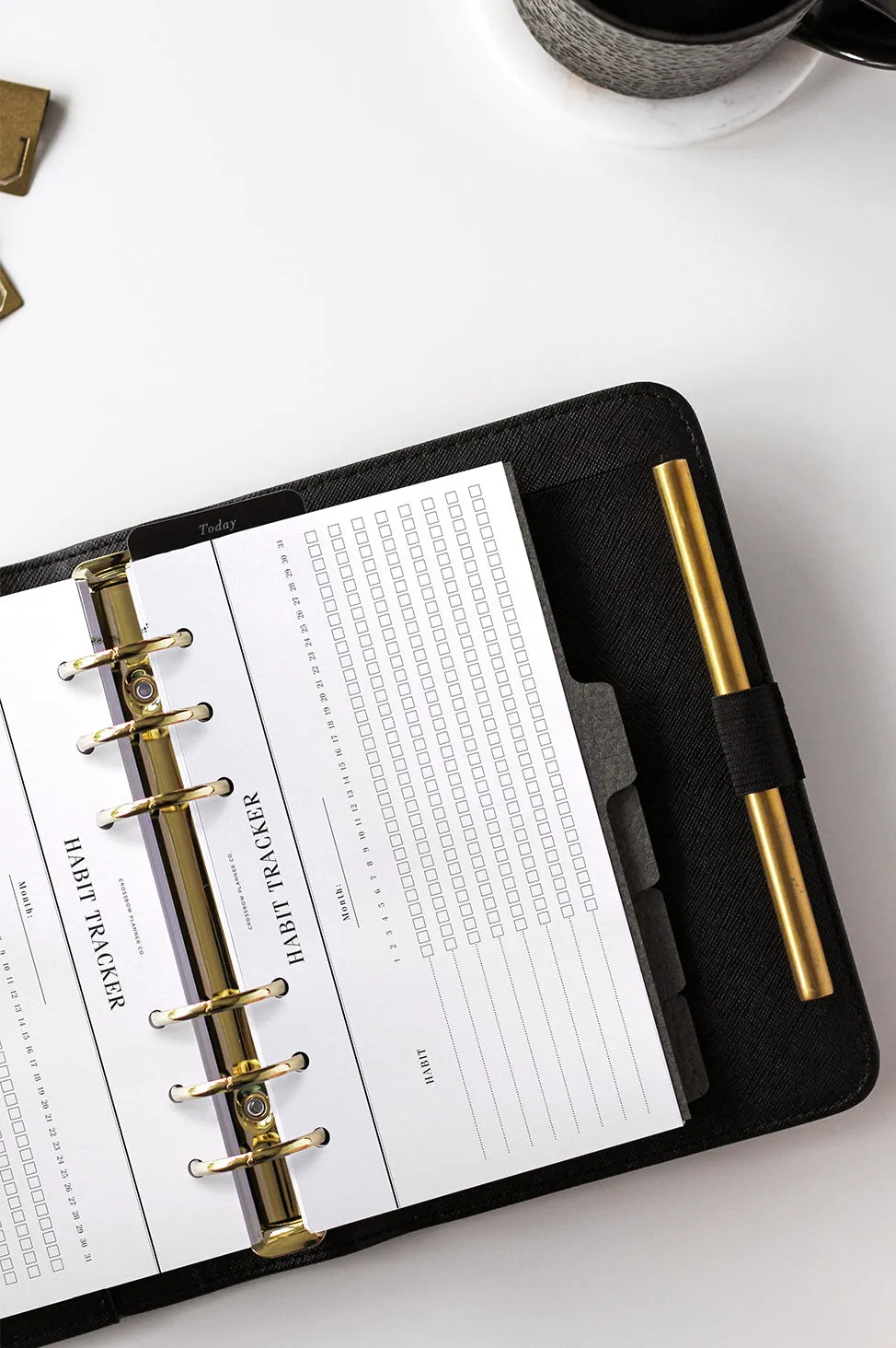 Monthly Habit Tracker: Personal Planner Inserts