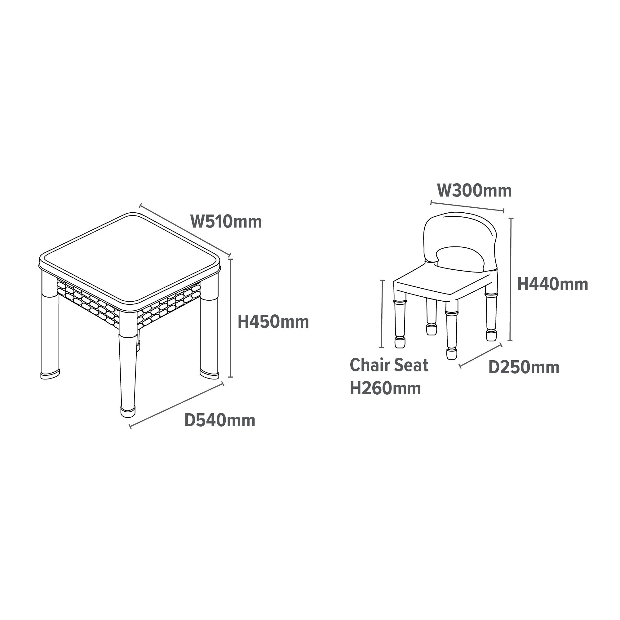 Multi Activity Table with White Board and Chalk Board