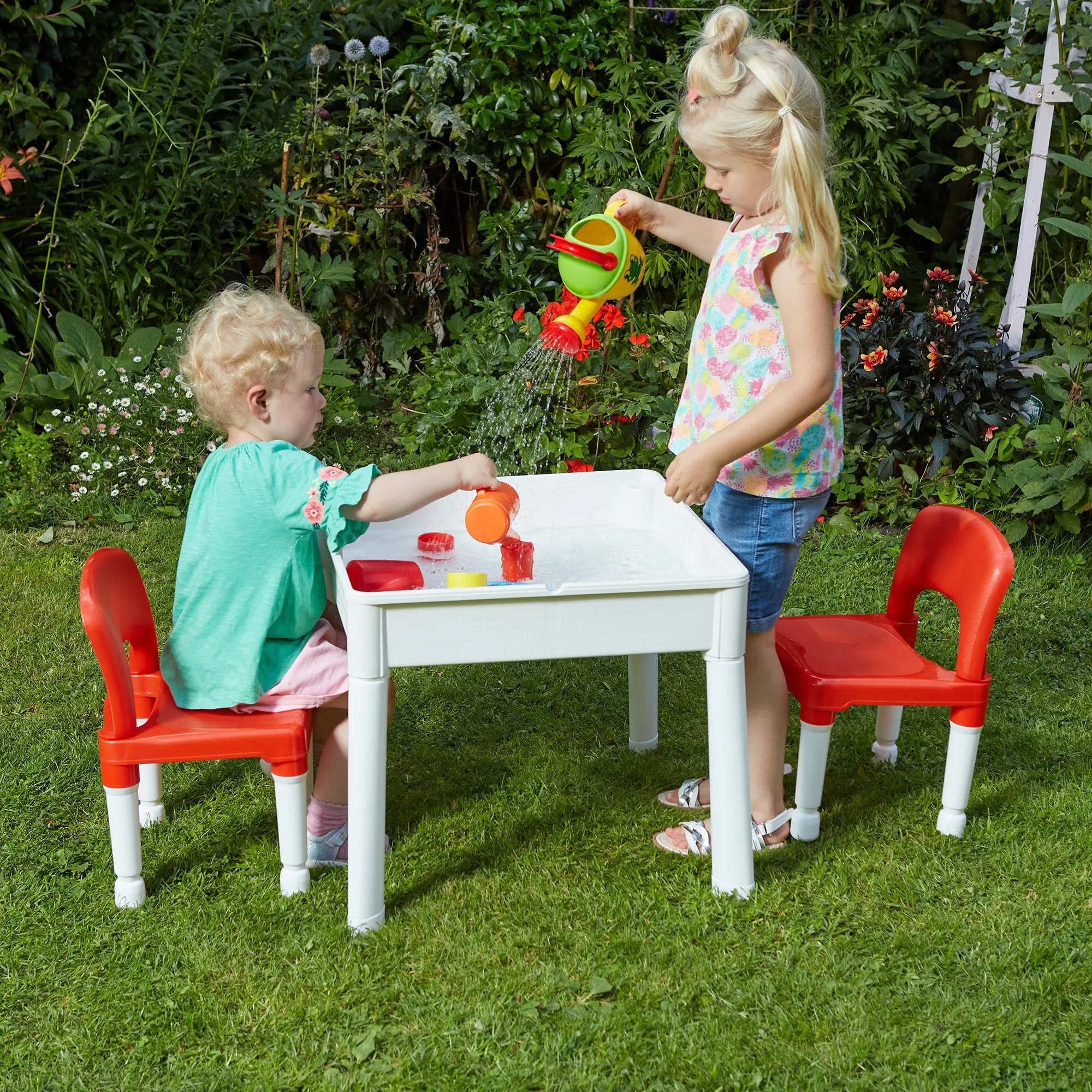 Multi Activity Table with White Board and Chalk Board