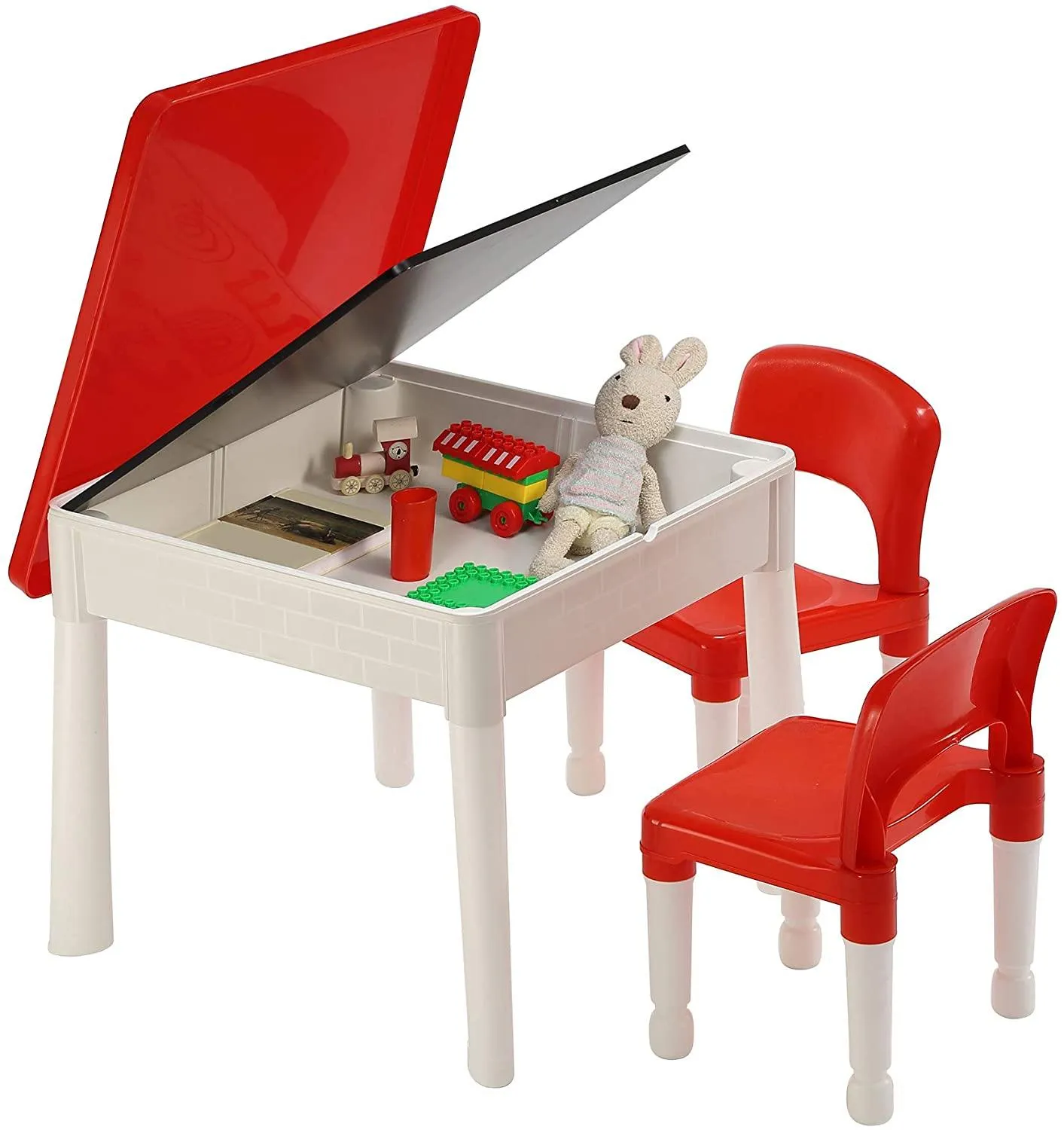 Multi Activity Table with White Board and Chalk Board