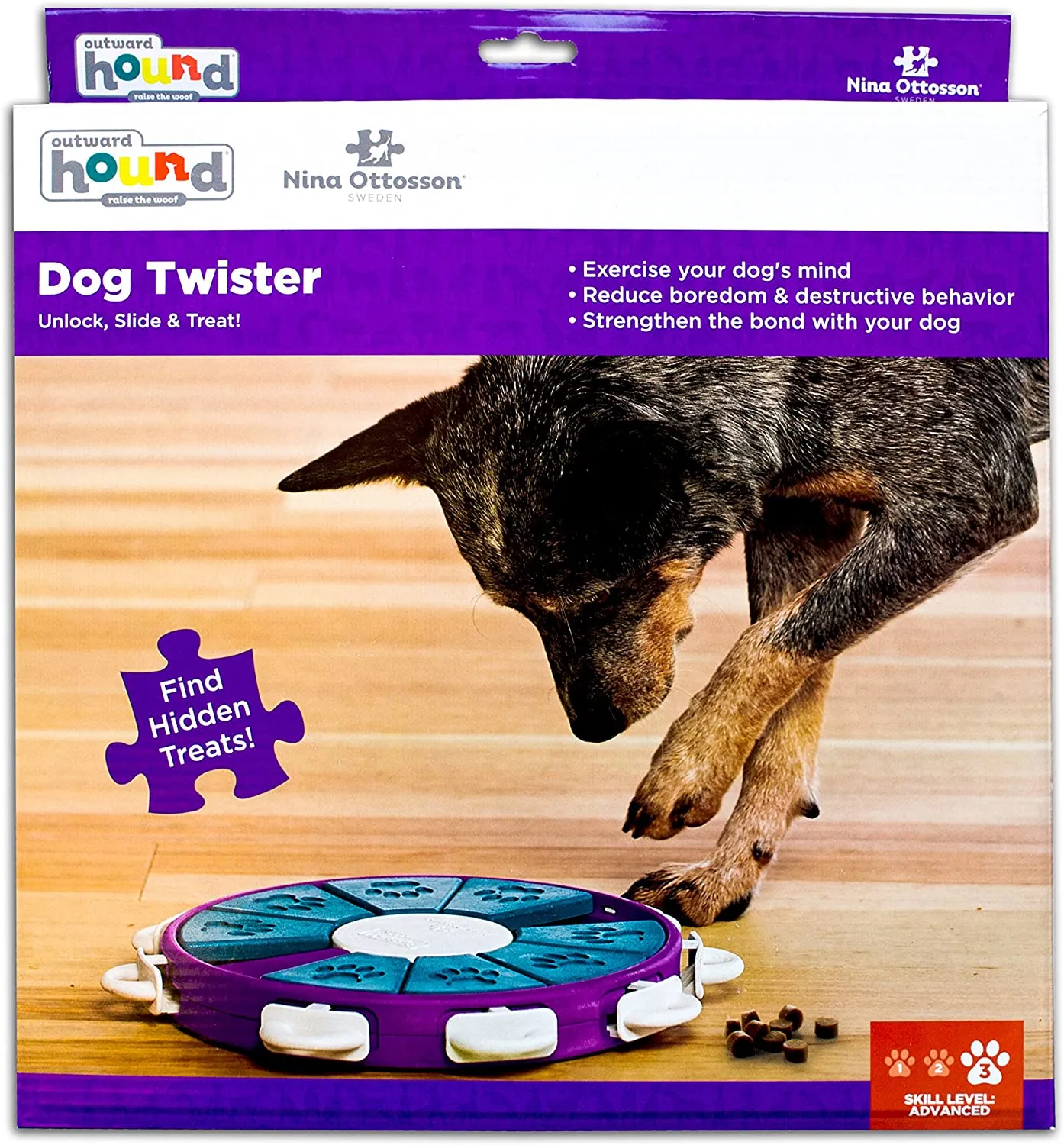 Nina Ottosson Dog Twister Puzzle Game (Level 3 - Advanced)