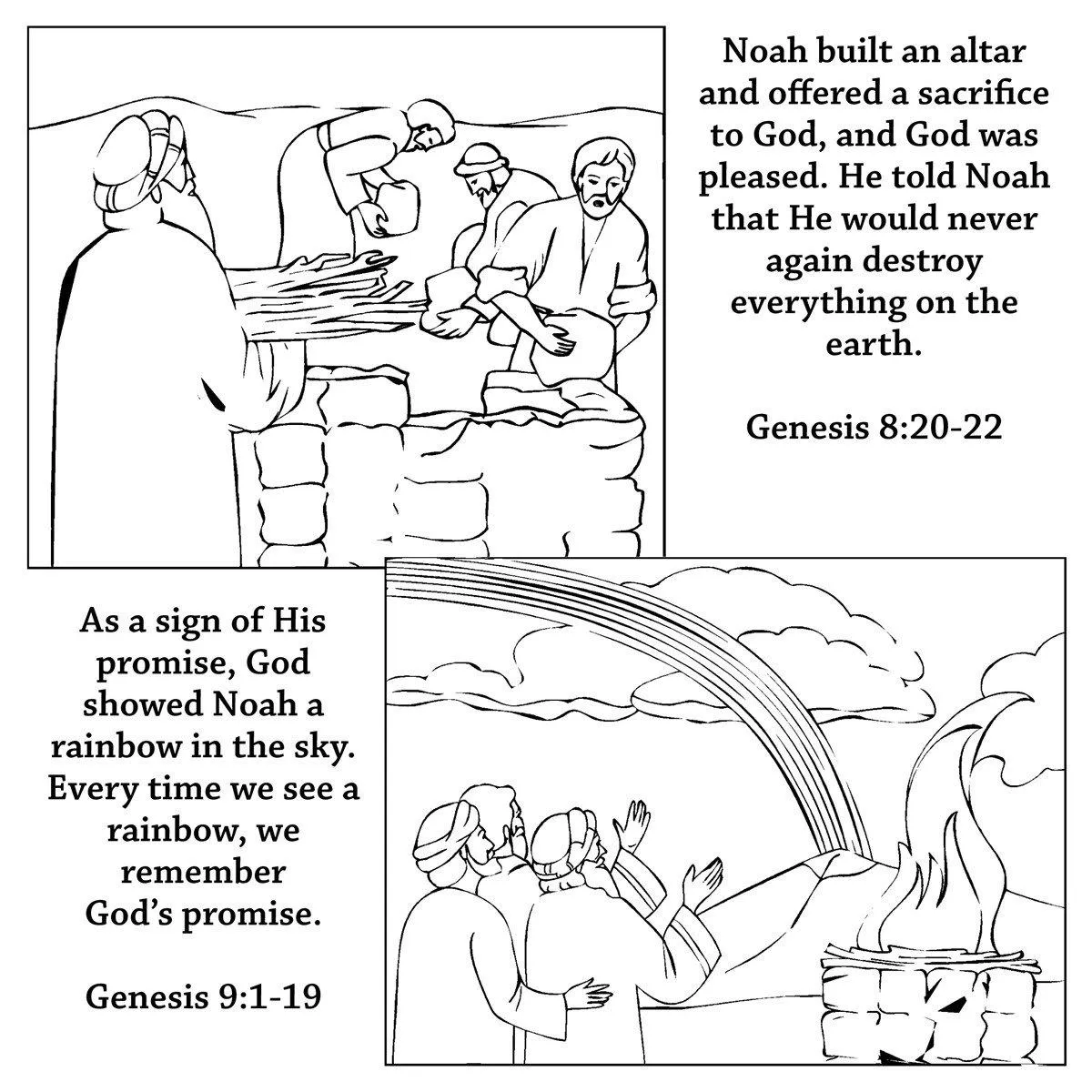 Noah Craft Coloring Card - 12/pk Size: 6 x 6