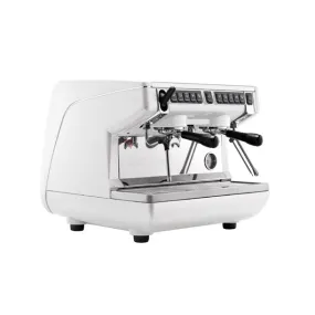Nuova Simonelli Appia Compact 2 Group Coffee Machine with Autosteam Wand White - HX754