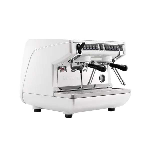 Nuova Simonelli Appia Compact 2 Group Coffee Machine with Autosteam Wand White - HX754