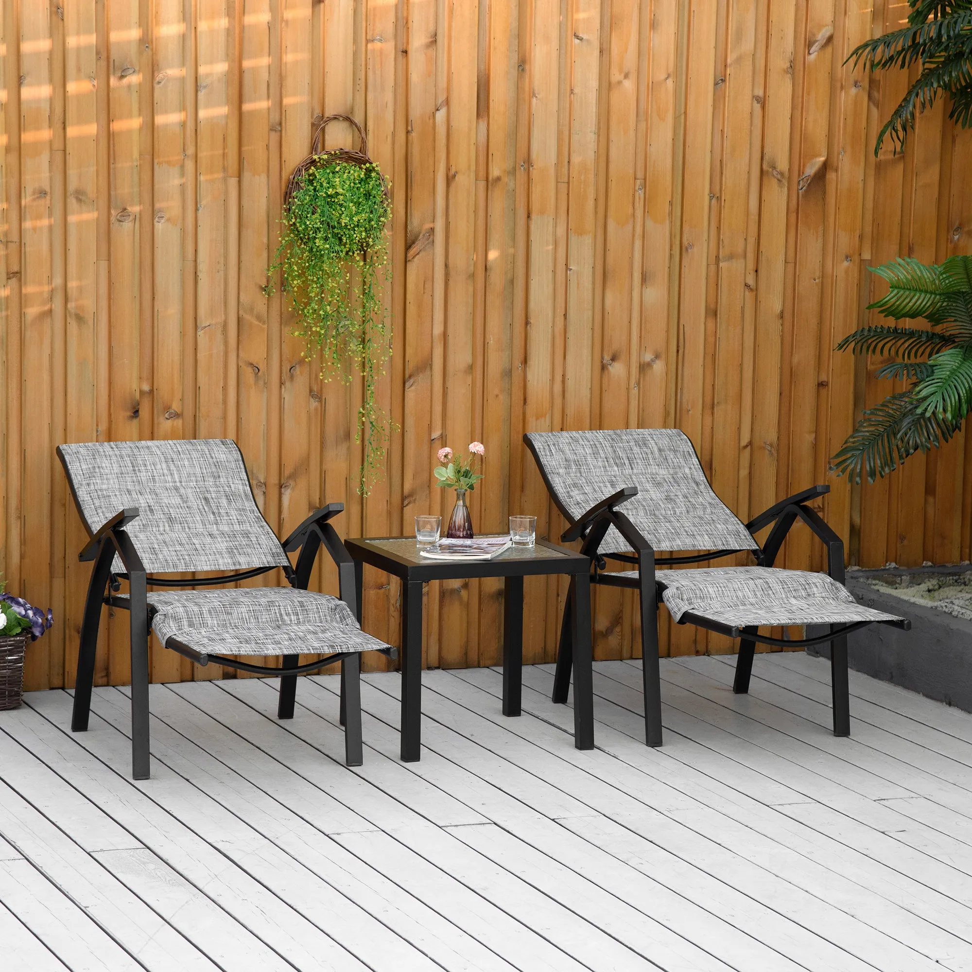 Outsunny-Lounge Chair Set