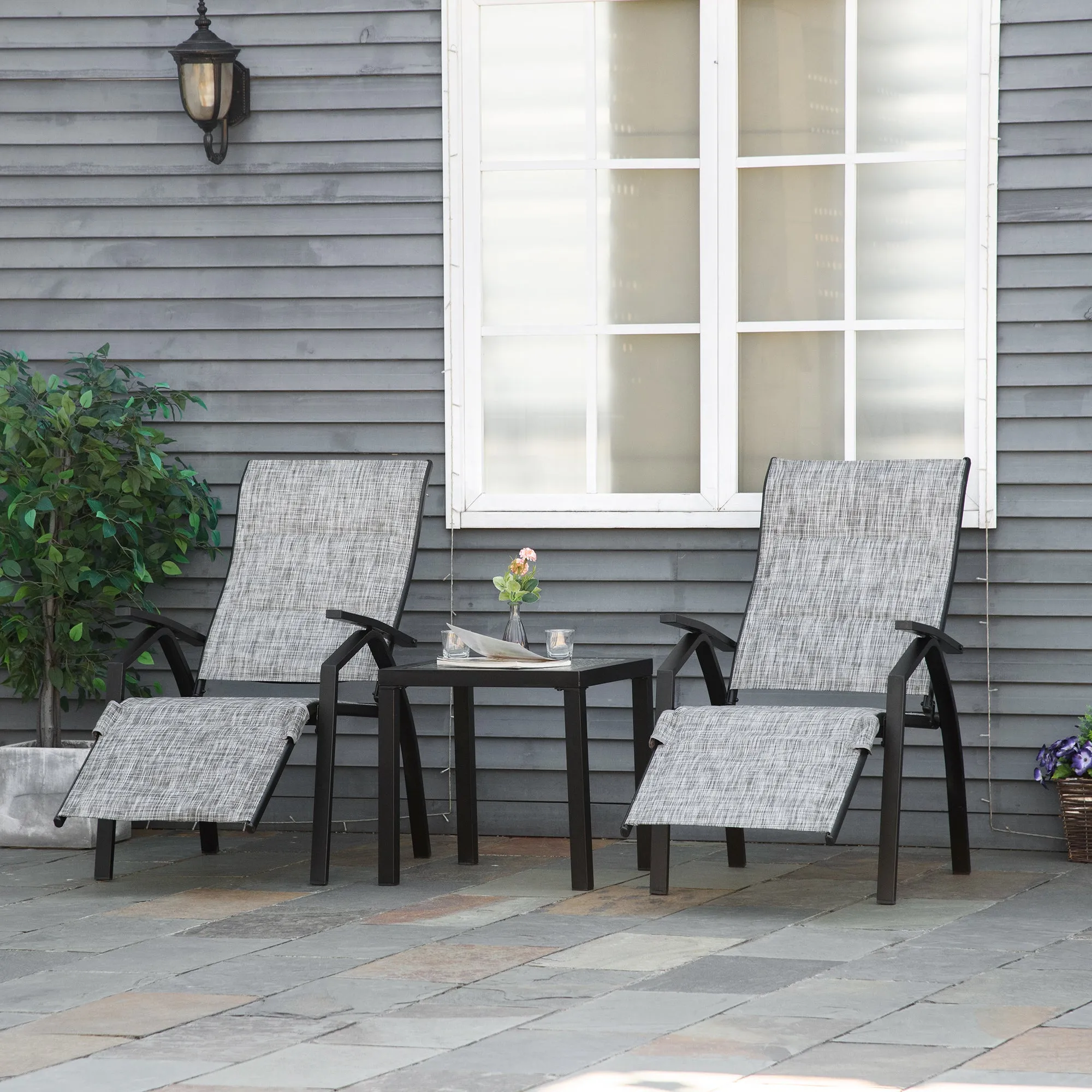 Outsunny-Lounge Chair Set