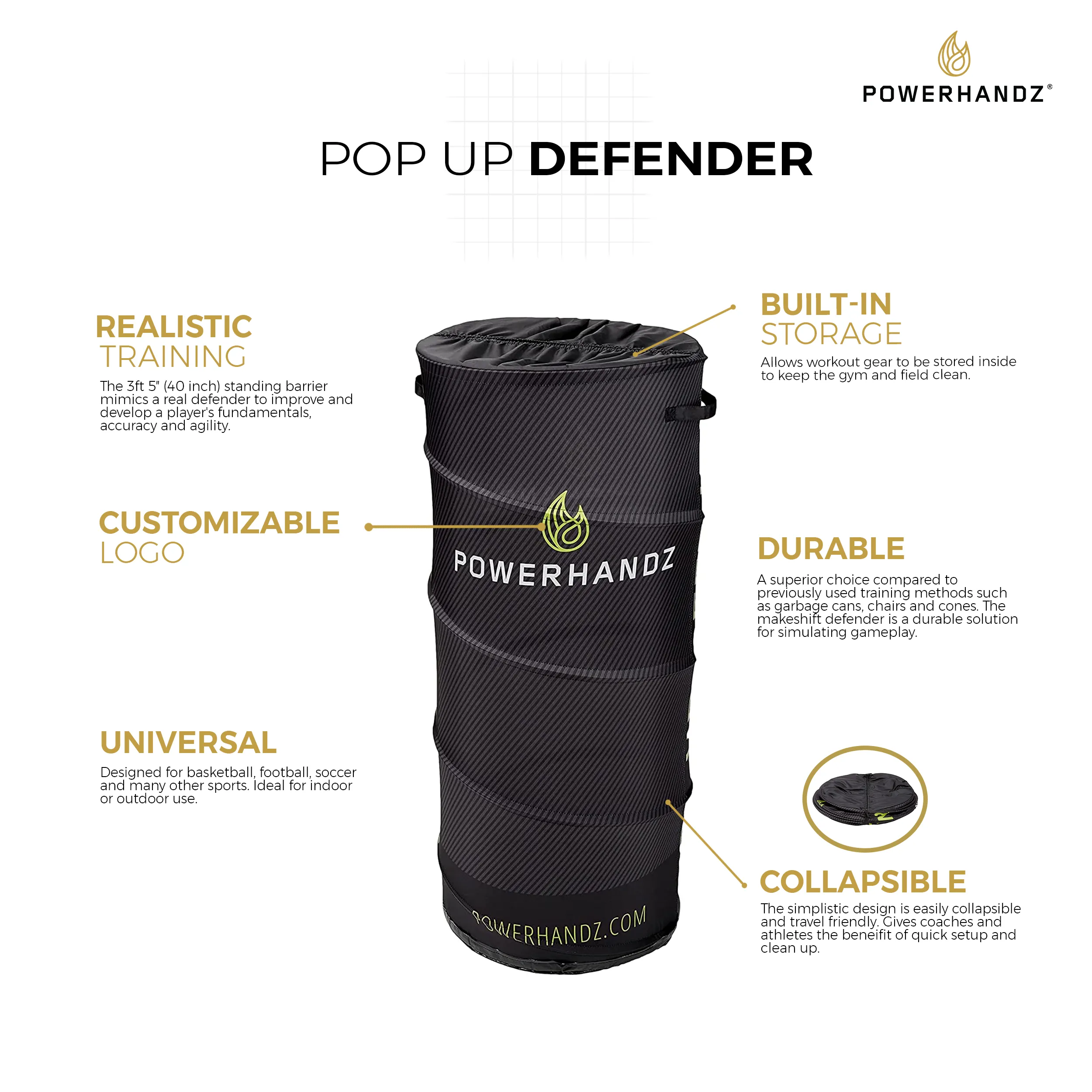 POWERHANDZ Pop-Up Defender - 25% off (Discount Code: POWER25)