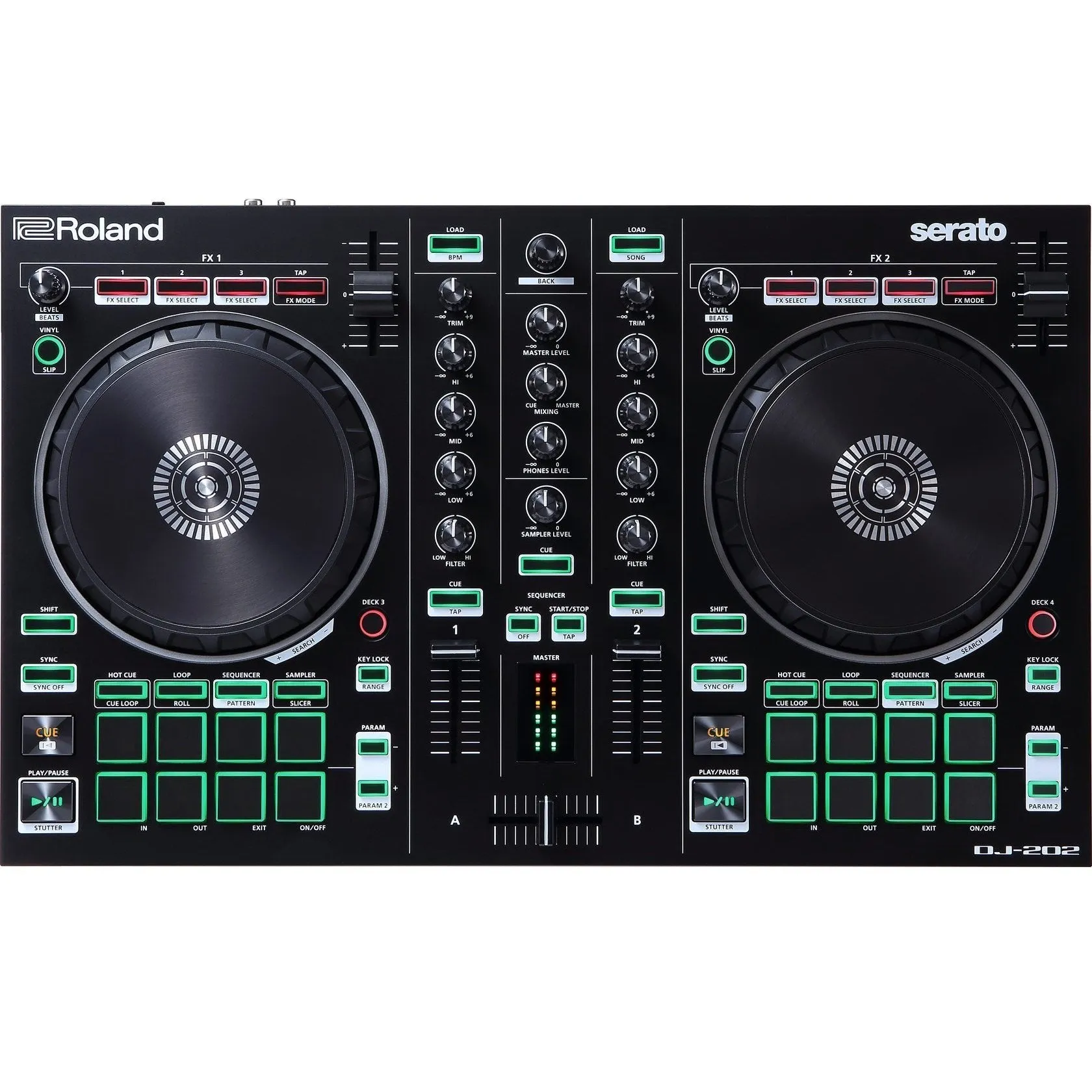 Roland DJ-202 DJ Controller & DJC-B1 Soft Bag Bundle