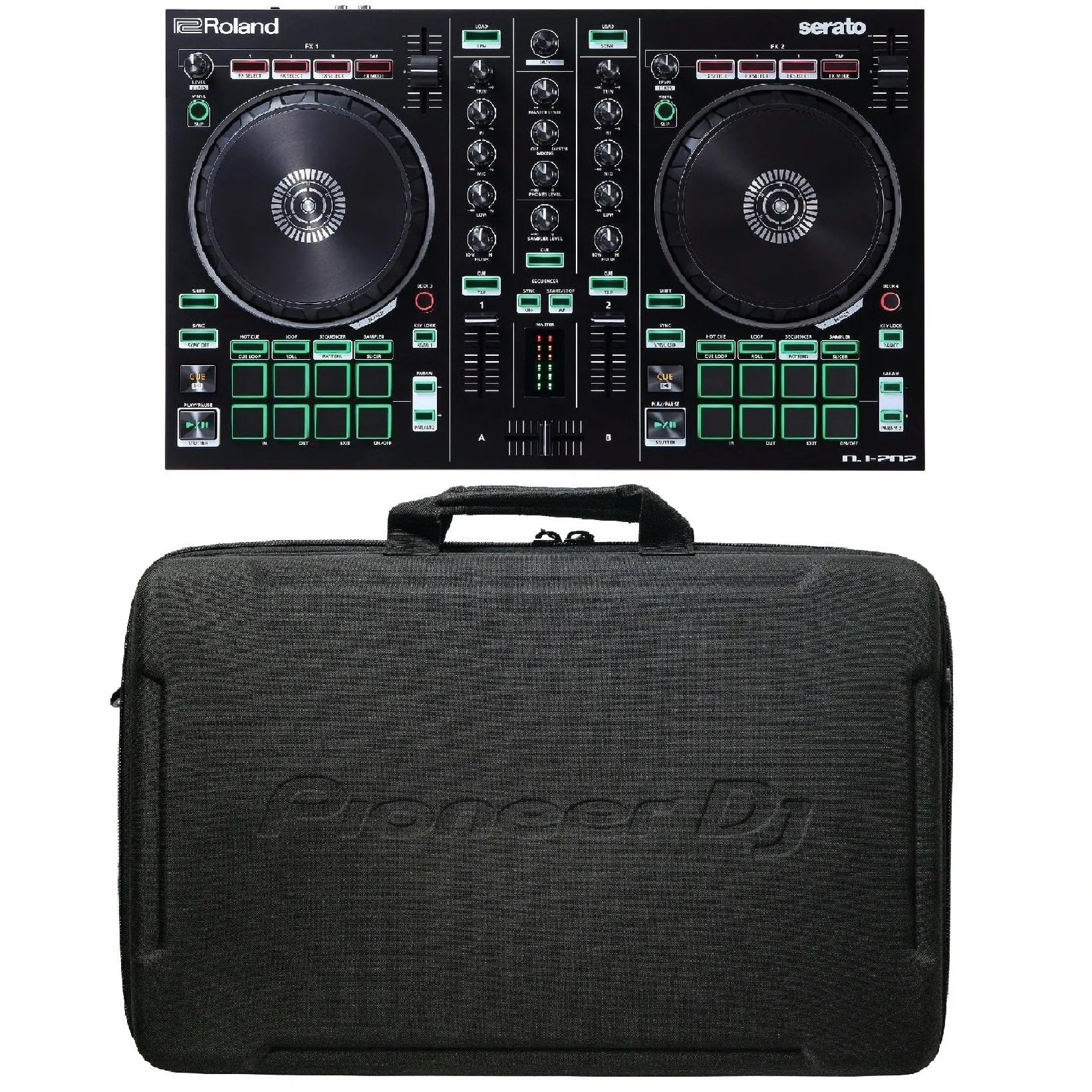 Roland DJ-202 DJ Controller & DJC-B1 Soft Bag Bundle