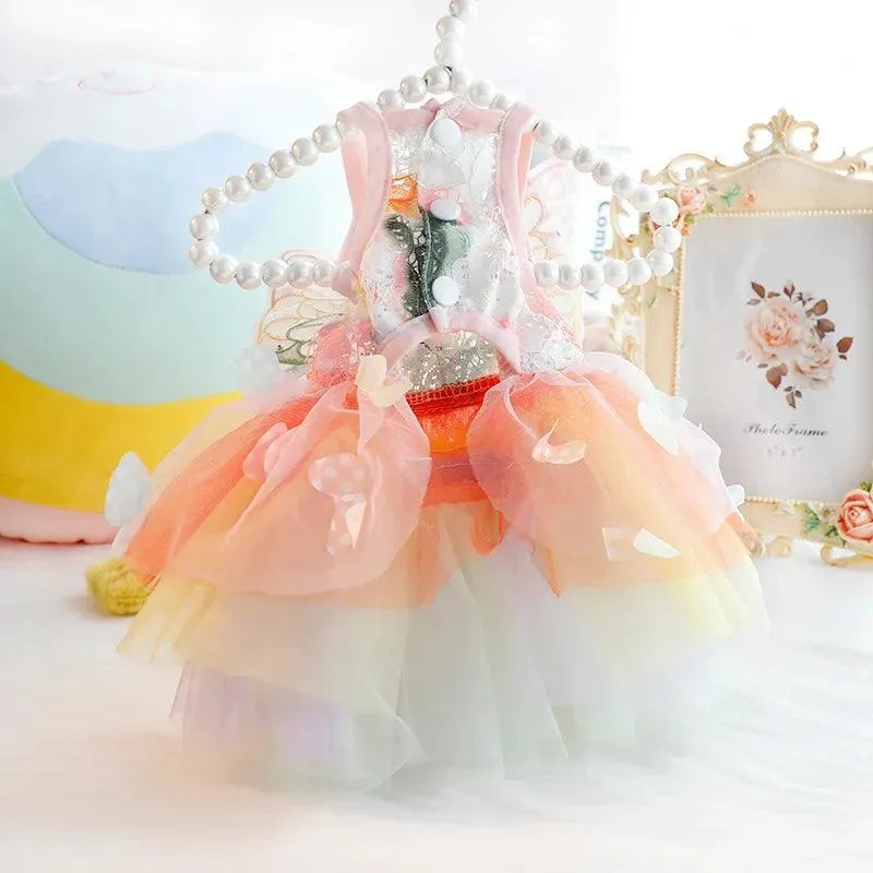 Royal Silk Princess Dog Dress: Elegant Outfit for Stylish Pups