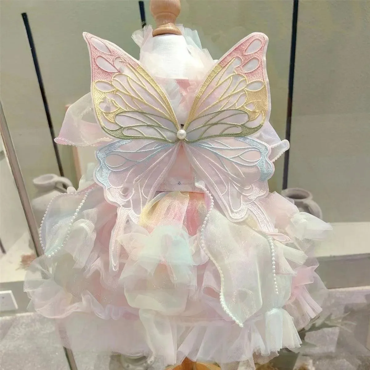 Royal Silk Princess Dog Dress: Elegant Outfit for Stylish Pups