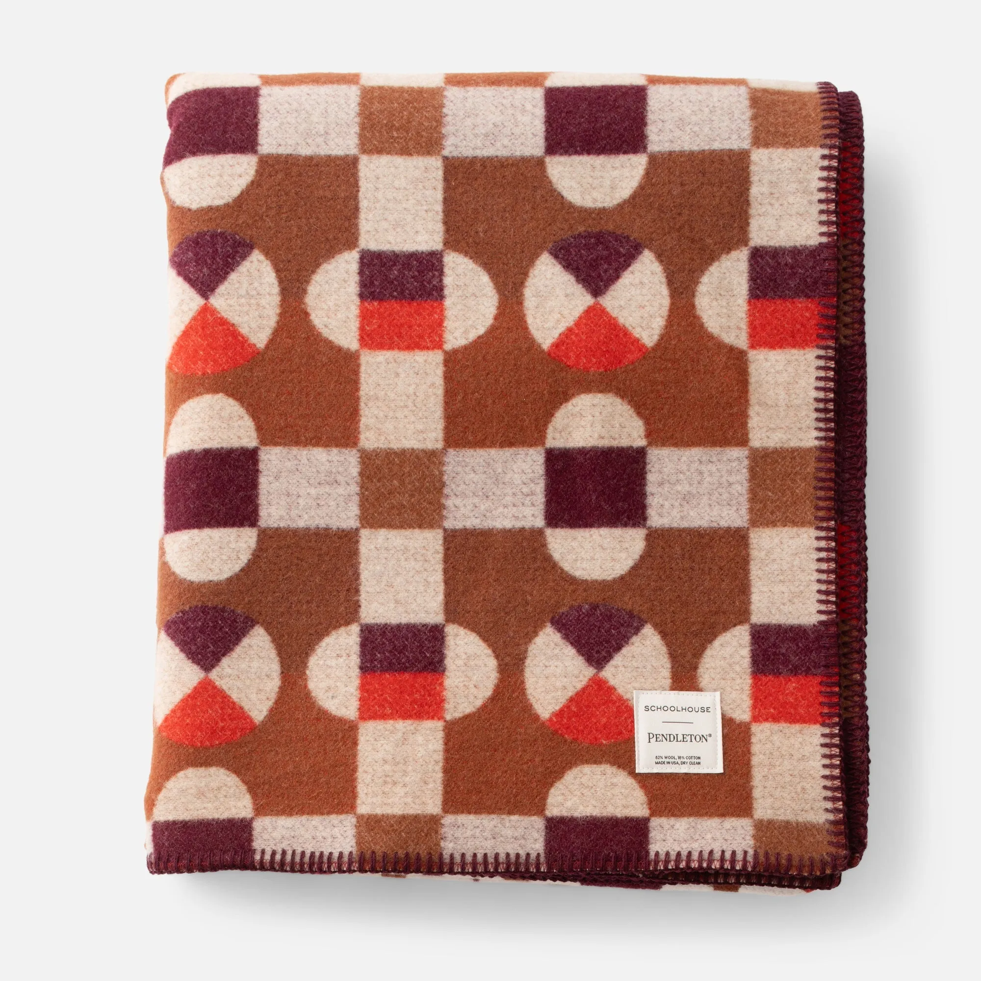 Schoolhouse x Pendleton® Hopscotch Wool Blanket