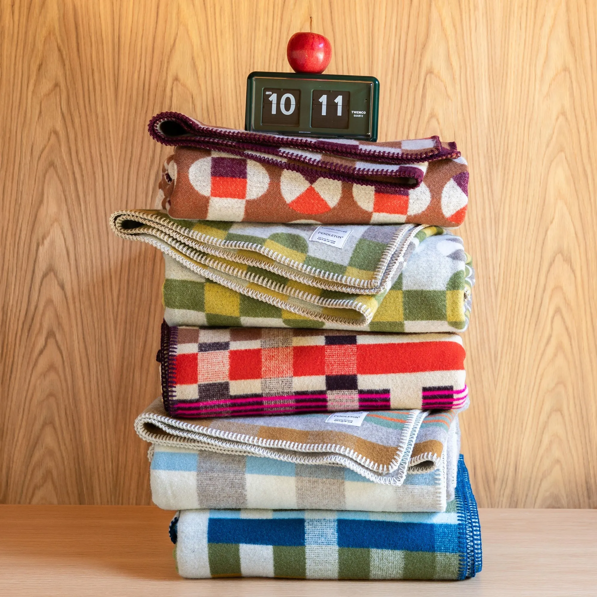 Schoolhouse x Pendleton® Hopscotch Wool Blanket