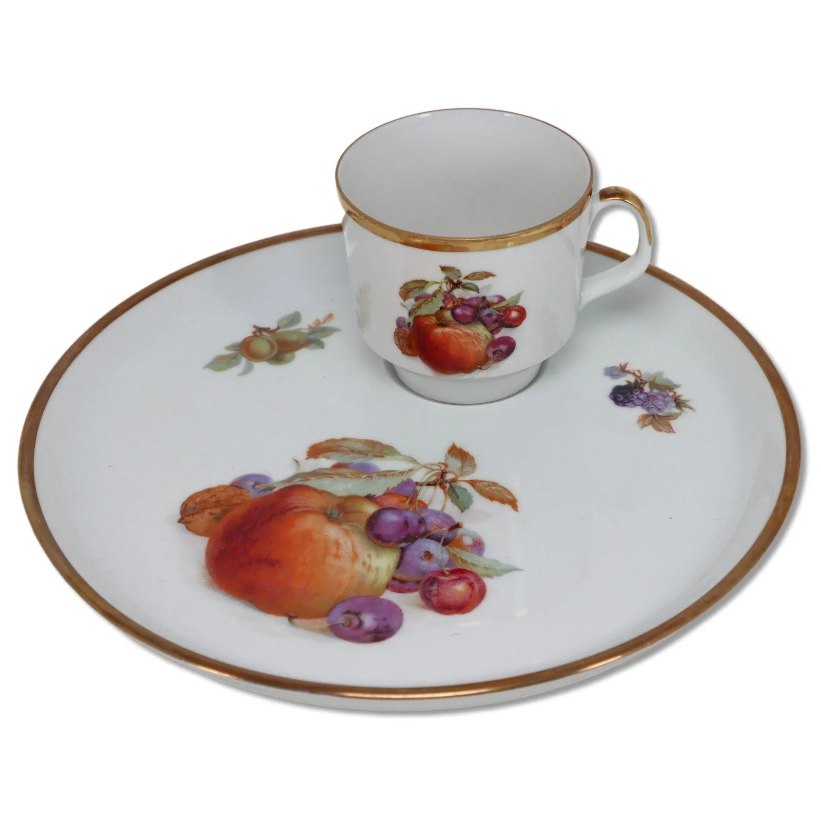 Schumann Arzberg 3 Sets SCH380 Flat Cup Snack Plate Bavaria Germany Vintage
