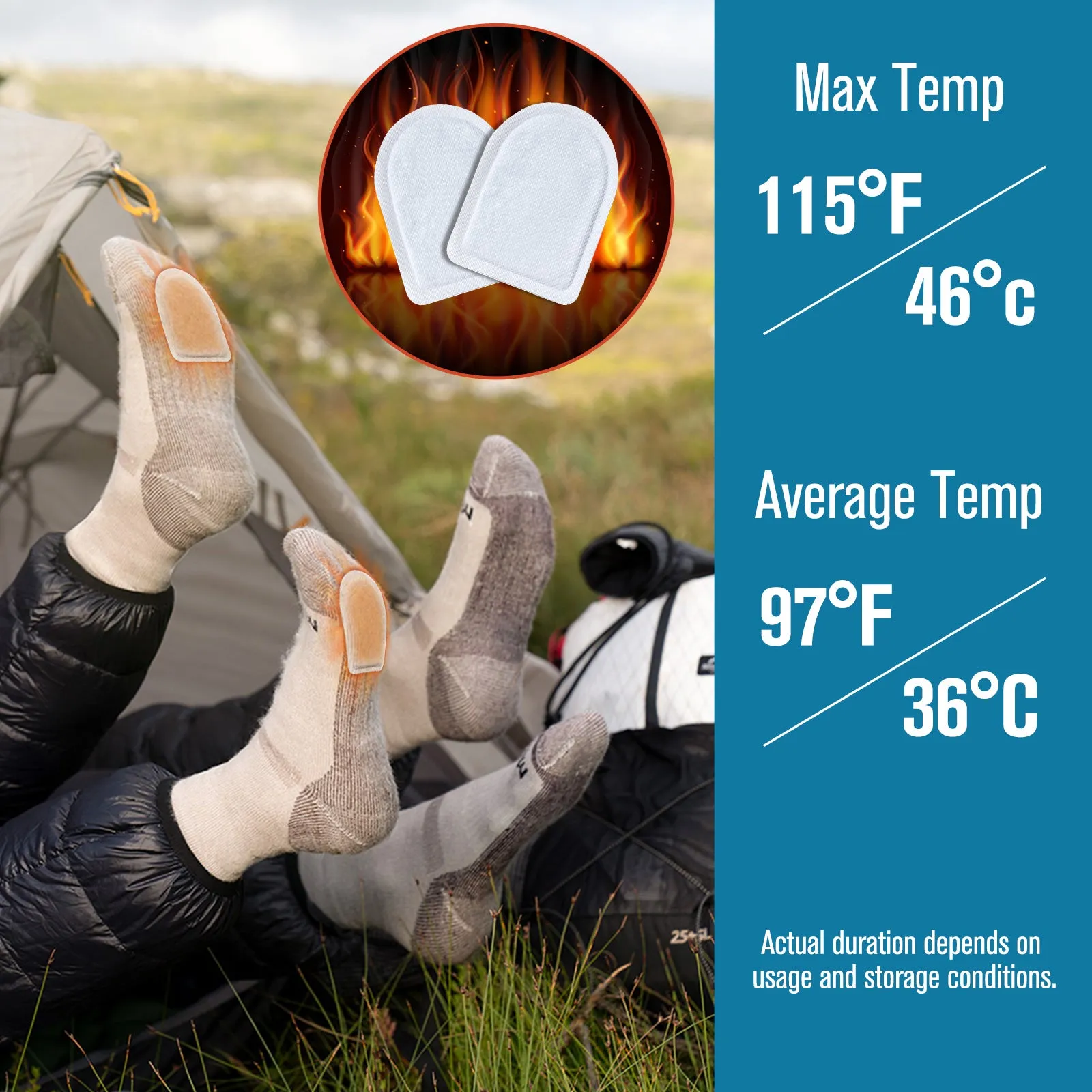 Sefudun Hand Warmer Value Pack Warmer patch 10 Pair