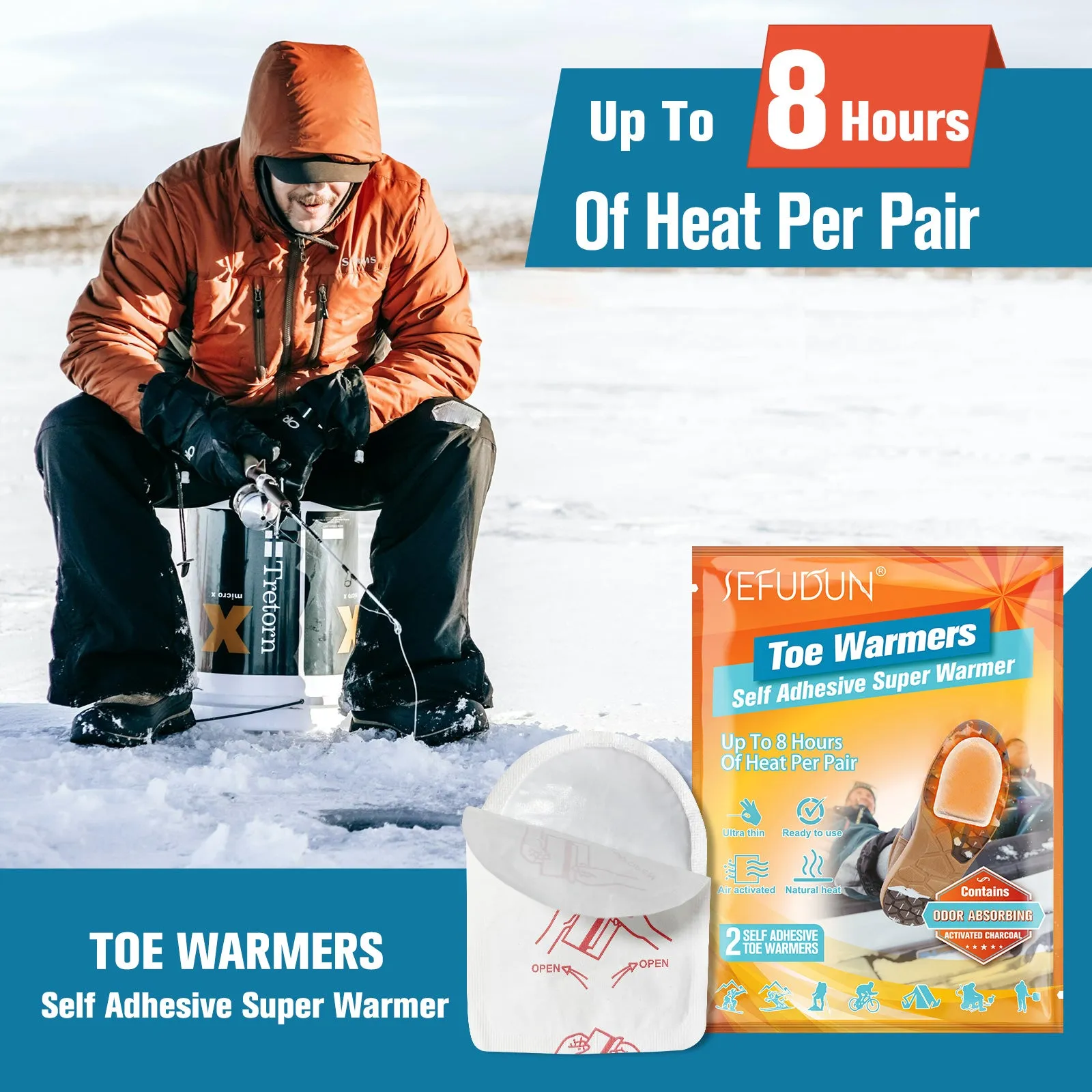 Sefudun Hand Warmer Value Pack Warmer patch 10 Pair
