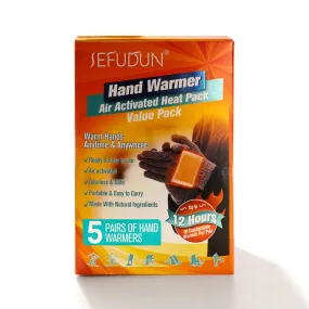 Sefudun Hand Warmer Value Pack Warmer patch 10 Pair