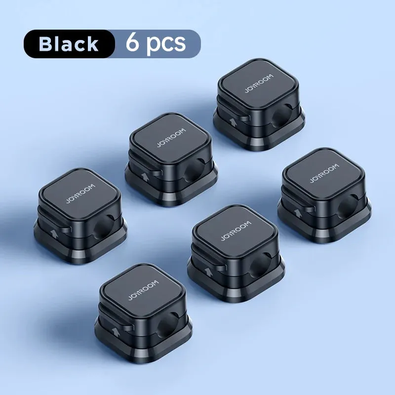Self-Adhesive Magnetic Cable Clips Organizers (6pcs)