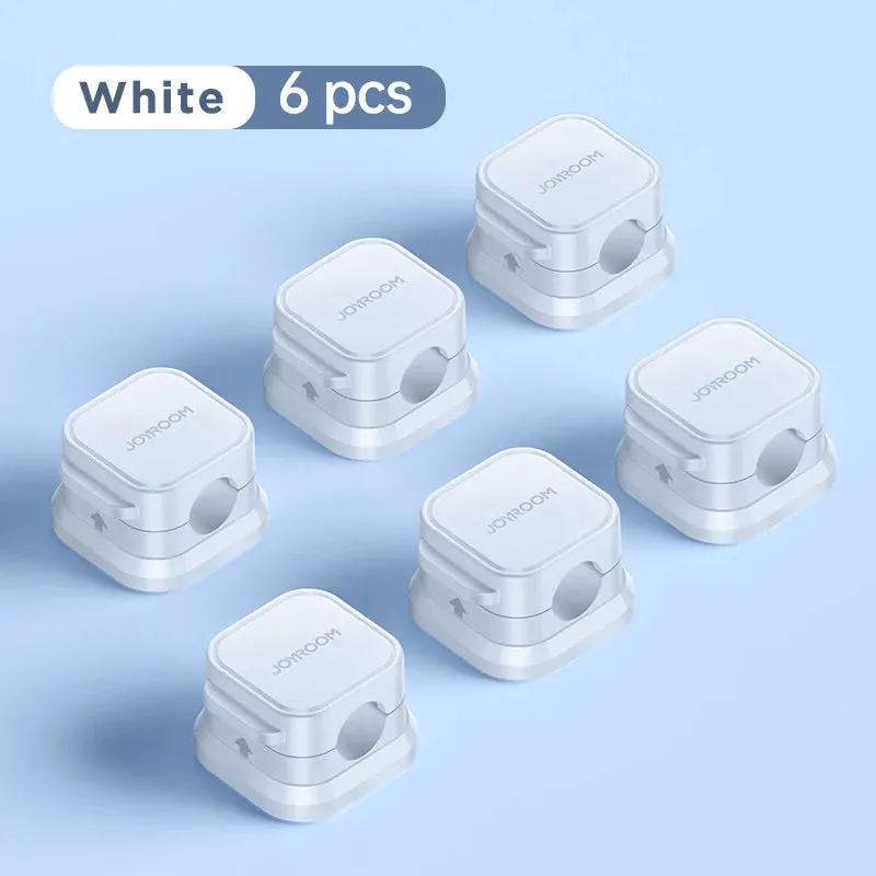 Self-Adhesive Magnetic Cable Clips Organizers (6pcs)