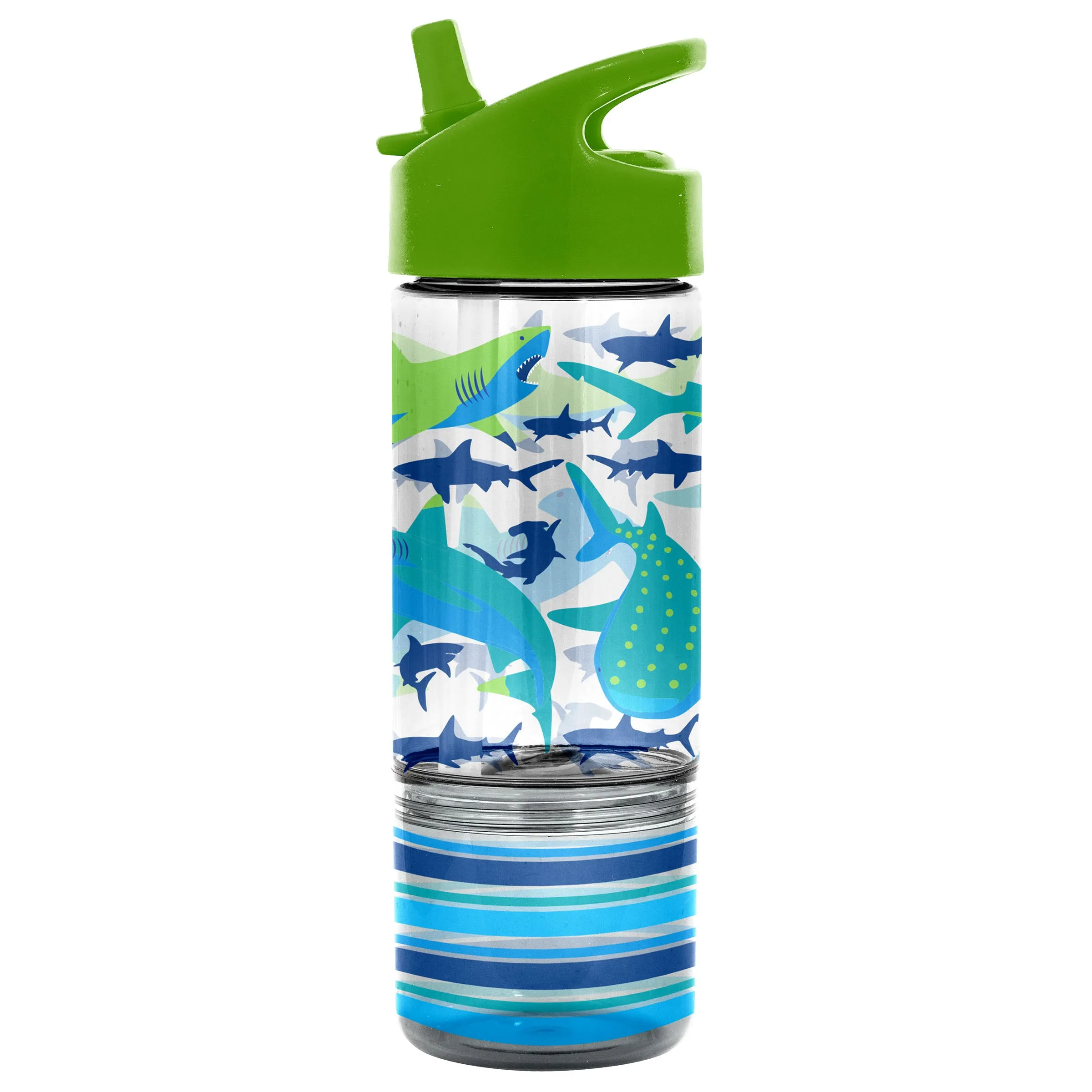 Stephen Joseph Sip and Snack Flip Top Bottle Shark