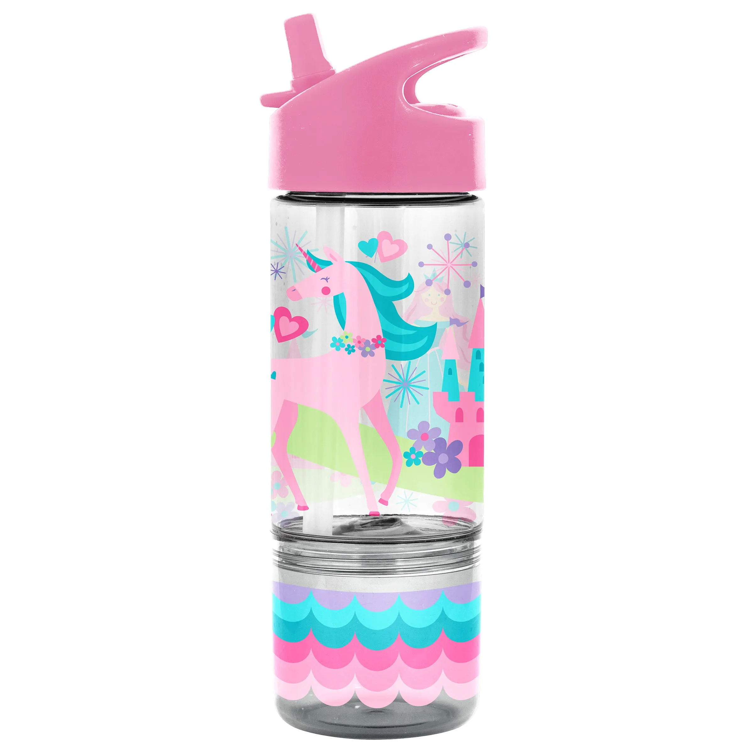 Stephen Joseph Sip and Snack Flip Top Bottle Unicorn