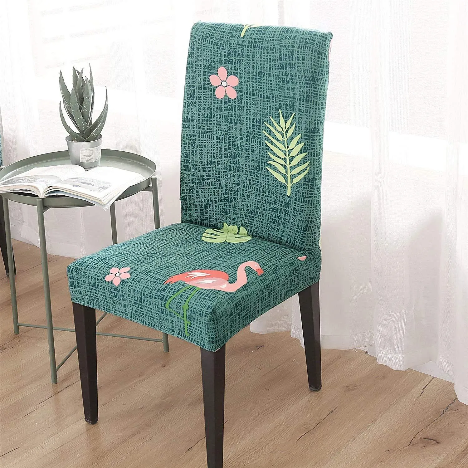Stretchable Chair Covers,  Flamingo Teal