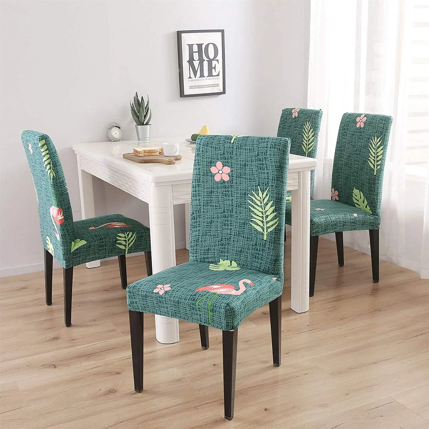 Stretchable Chair Covers,  Flamingo Teal