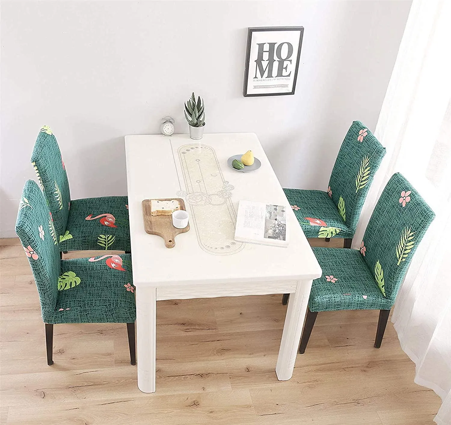 Stretchable Chair Covers,  Flamingo Teal