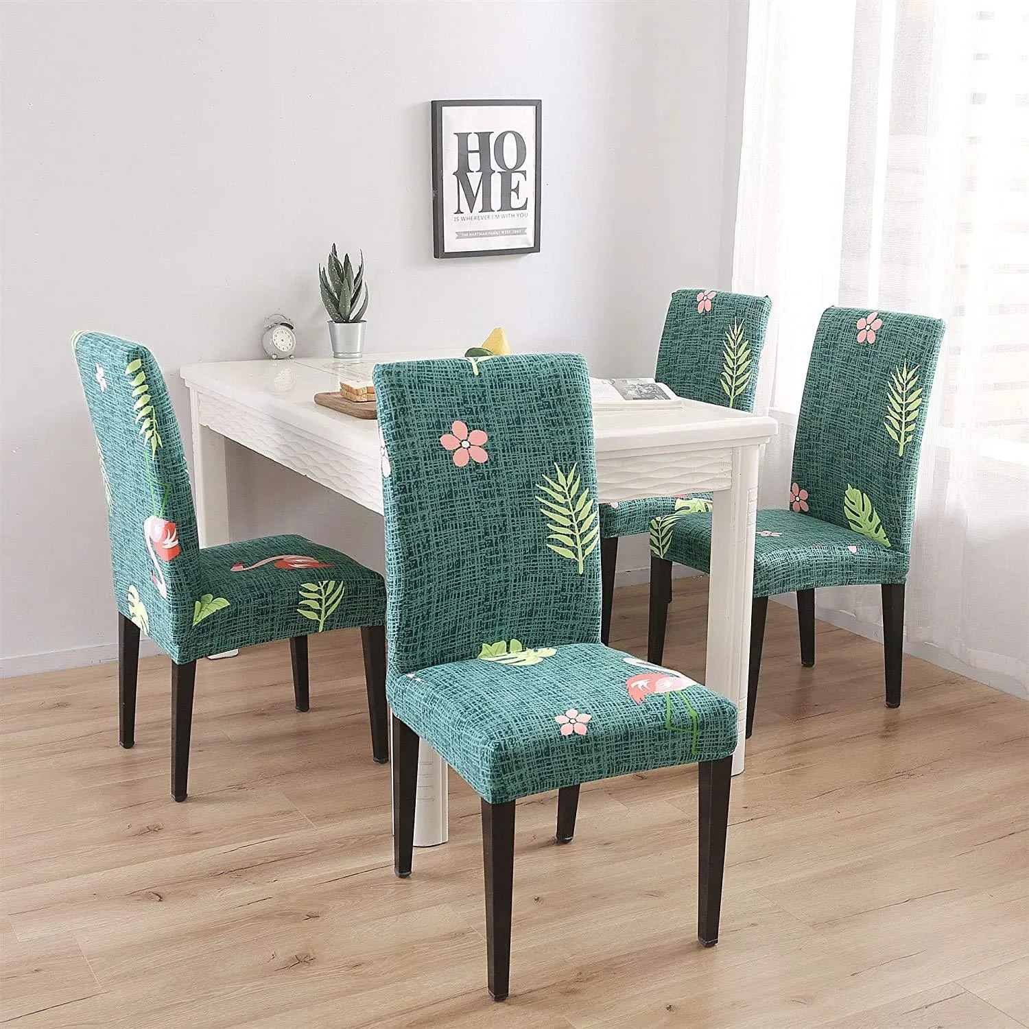 Stretchable Chair Covers,  Flamingo Teal