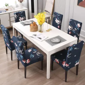 Stretchable Chair Covers, Lotus Blue