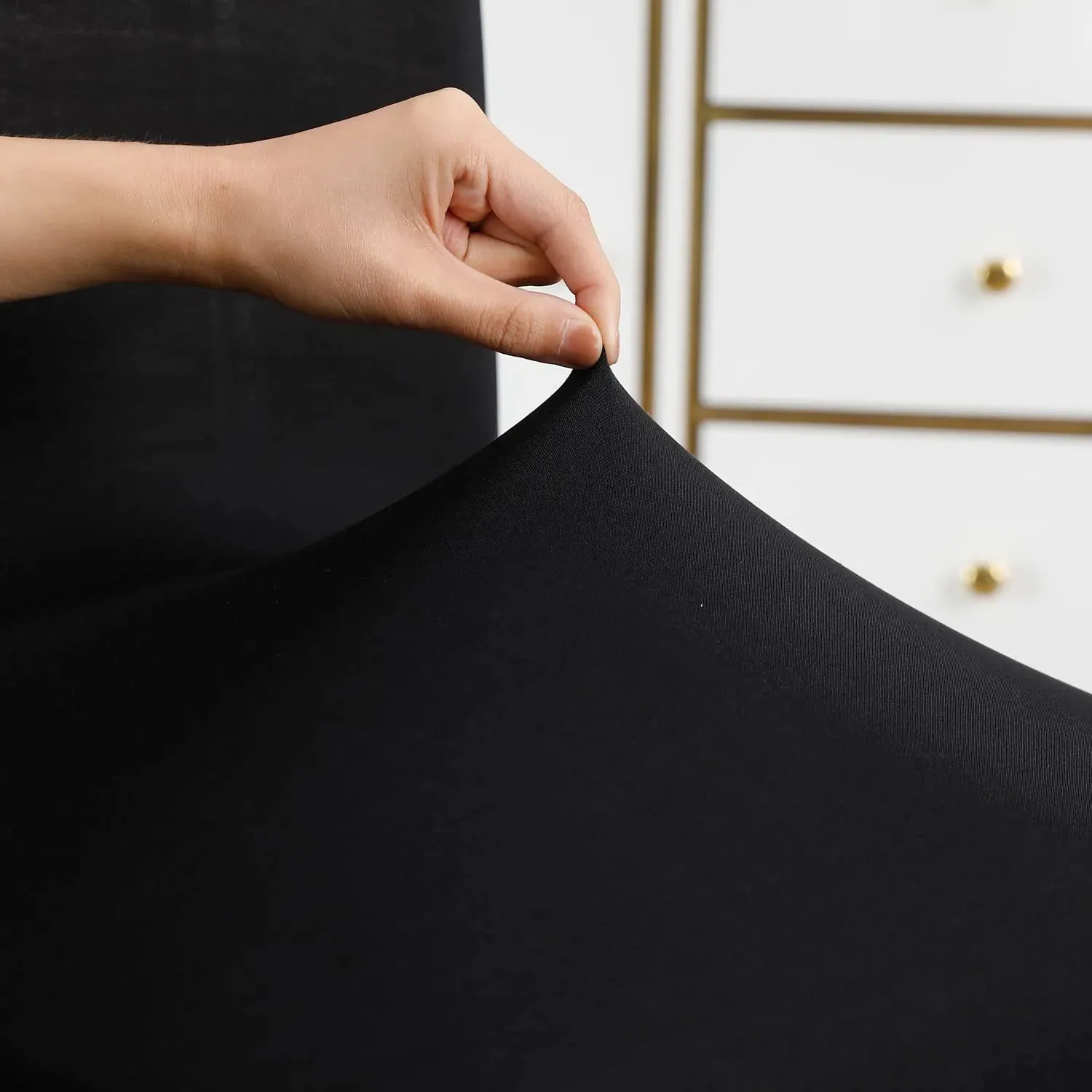Stretchable Chair Covers, Plain Black