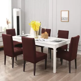 Stretchable Chair Covers, Plain Brown