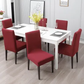 Stretchable Chair Covers, Plain Maroon