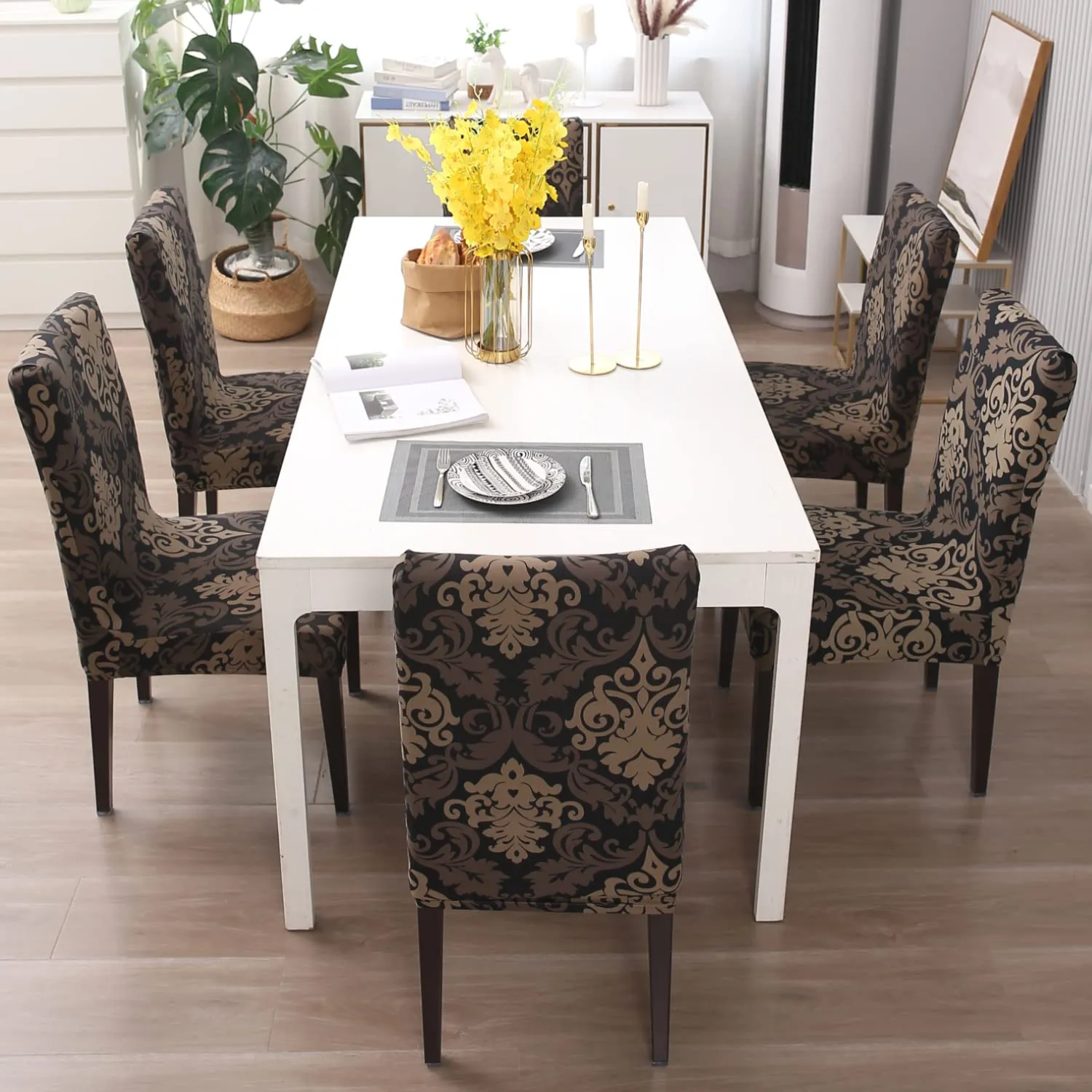 Stretchable Chair Covers, Royal Black