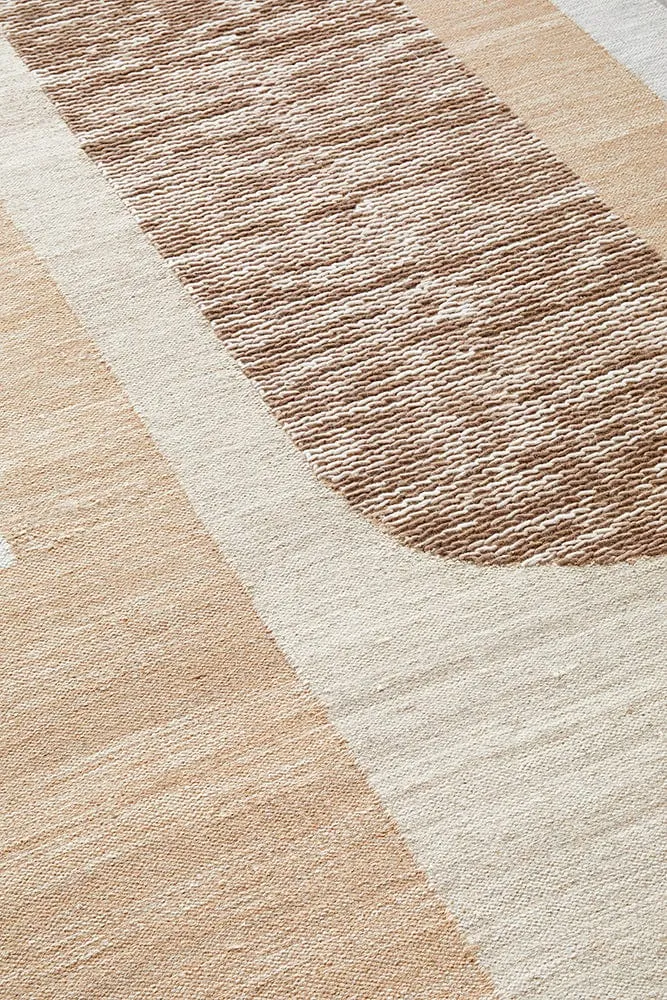 Summit Orb Toffee Wool Rug