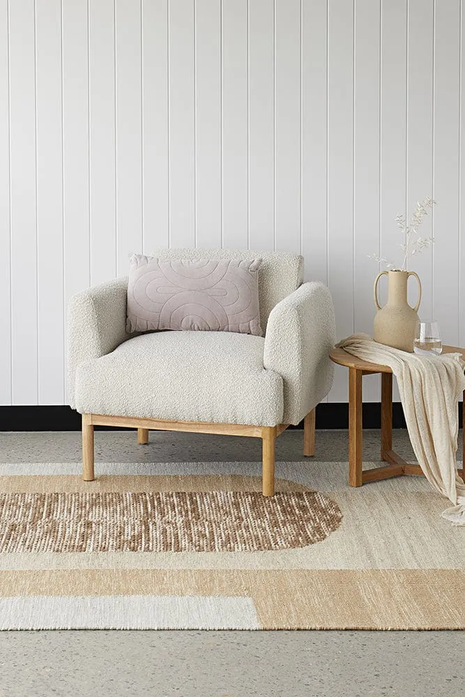 Summit Orb Toffee Wool Rug