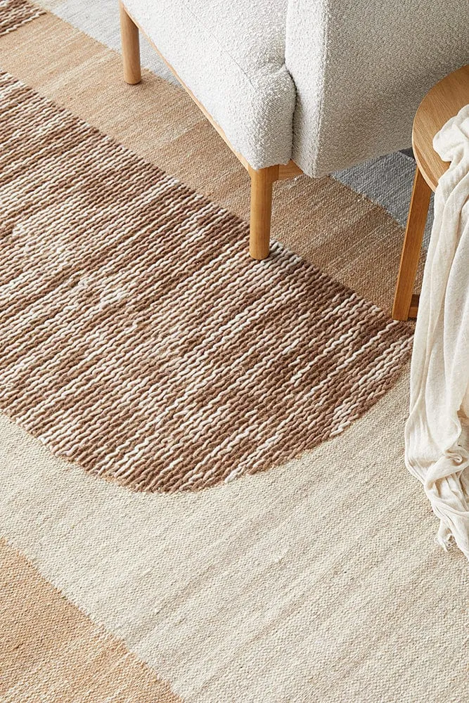 Summit Orb Toffee Wool Rug