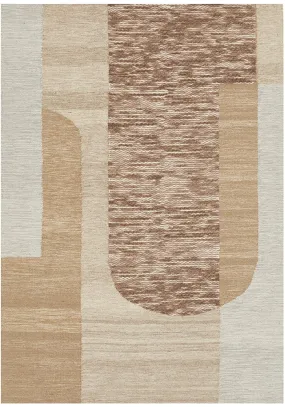 Summit Orb Toffee Wool Rug