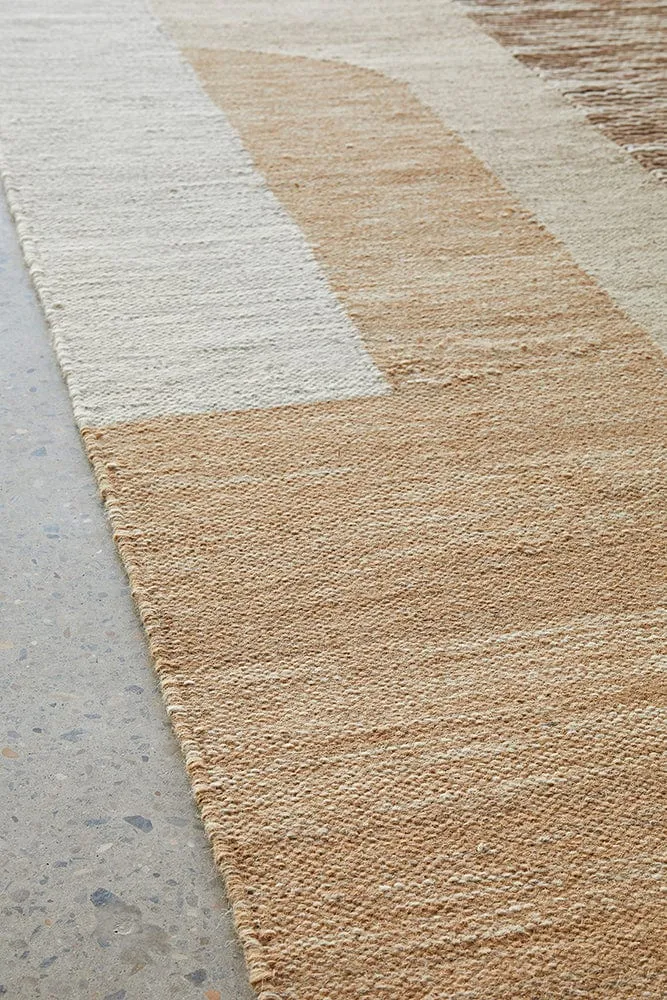 Summit Orb Toffee Wool Rug
