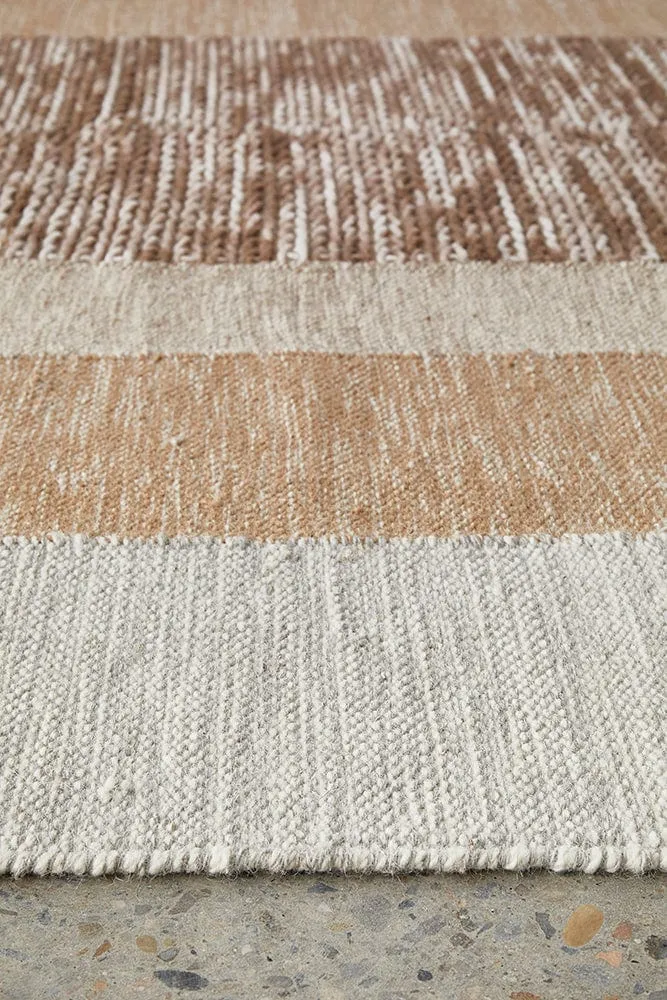 Summit Orb Toffee Wool Rug