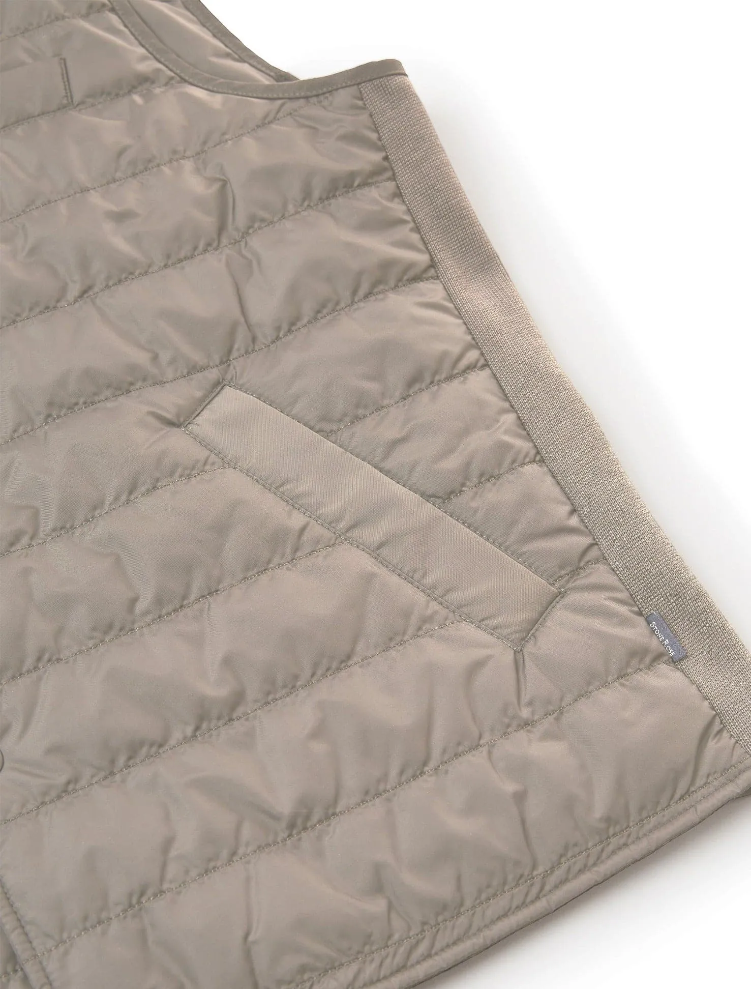 Taupe Puffer Vest