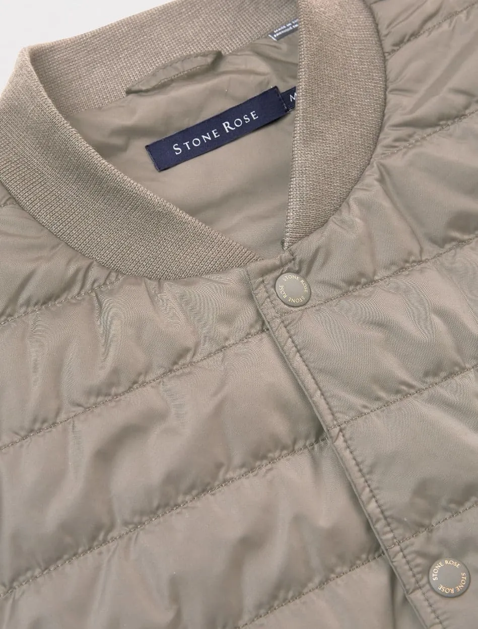 Taupe Puffer Vest