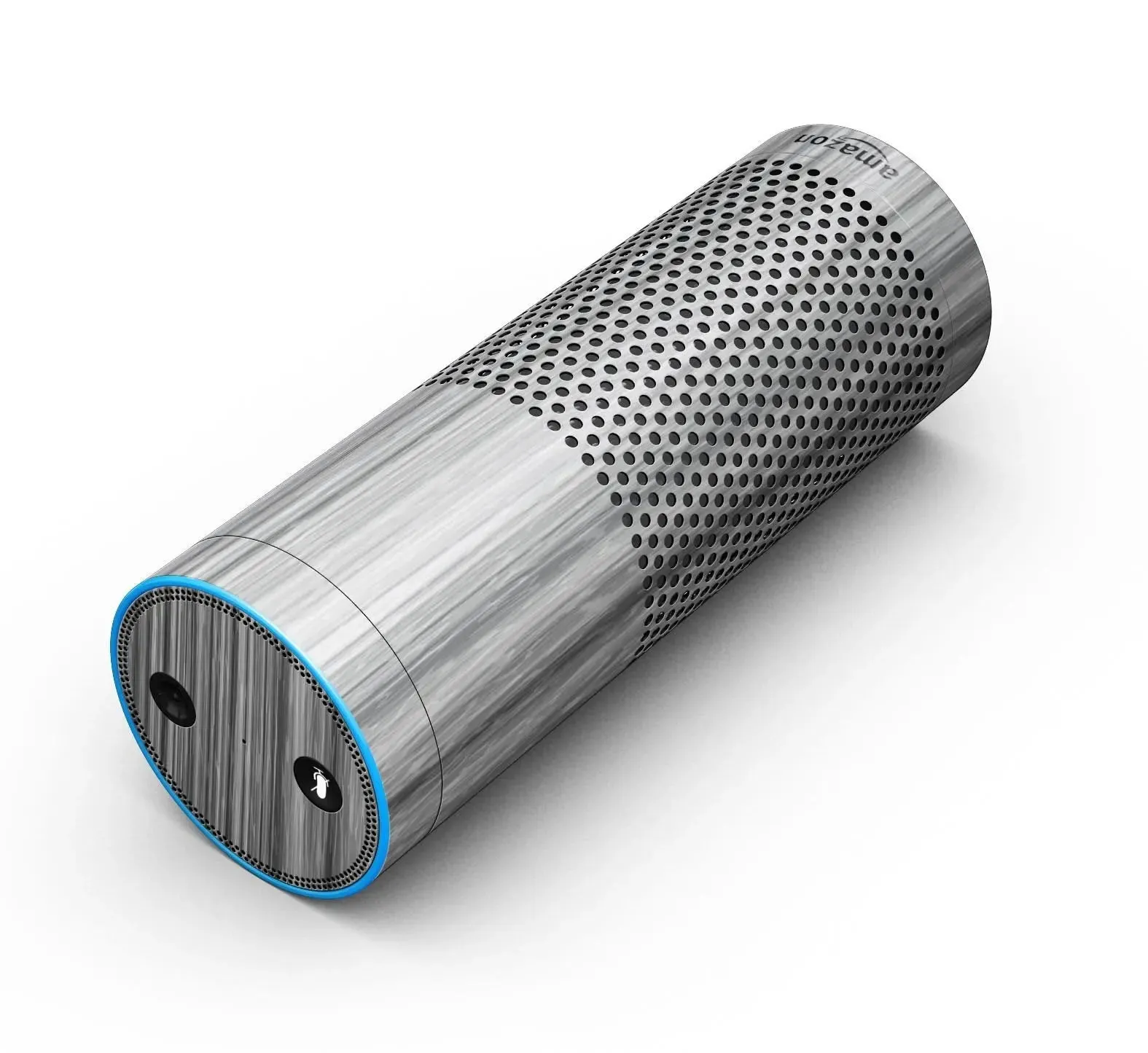 Textured Gray Dyed Surface - Full-Body Skin-Kit for the Amazon Echo
