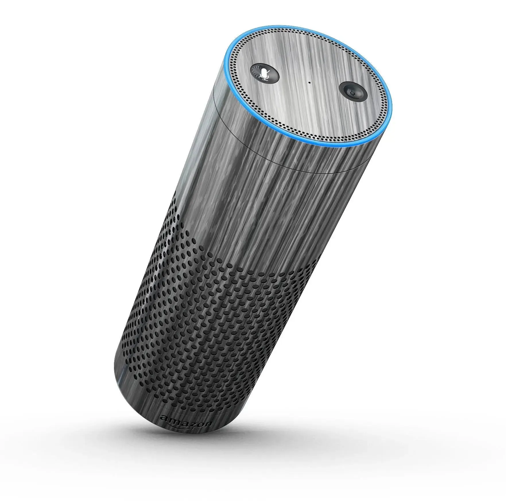 Textured Gray Dyed Surface - Full-Body Skin-Kit for the Amazon Echo