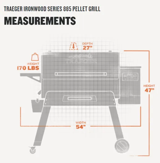 Traeger Ironwood 885 Pellet Grill Smoker BUNDLE 1