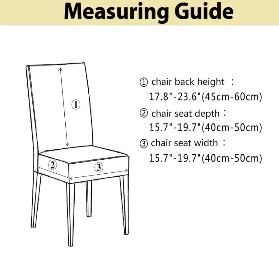 Trendily Premium Wrinkle-Free | Elastic Stretch | Washable Print, Chair Covers Brown Diamond (CC-073)