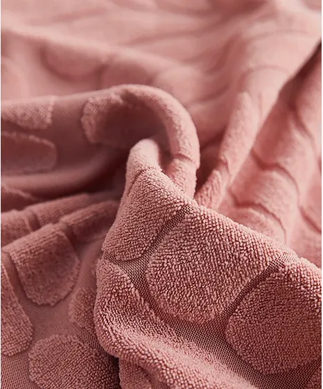 Trendily Premium Wrinkle-Free Stretchable With Elastic Bottom Emboss Leaf Chair Covers | Pink | (CC-173)