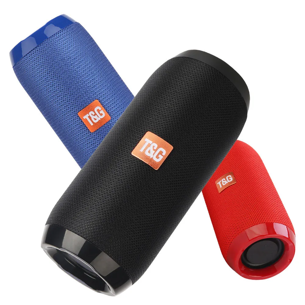 TWS Bluetooth-compatible Portable Waterproof Speaker with Bass Stereo and Support FM Radio