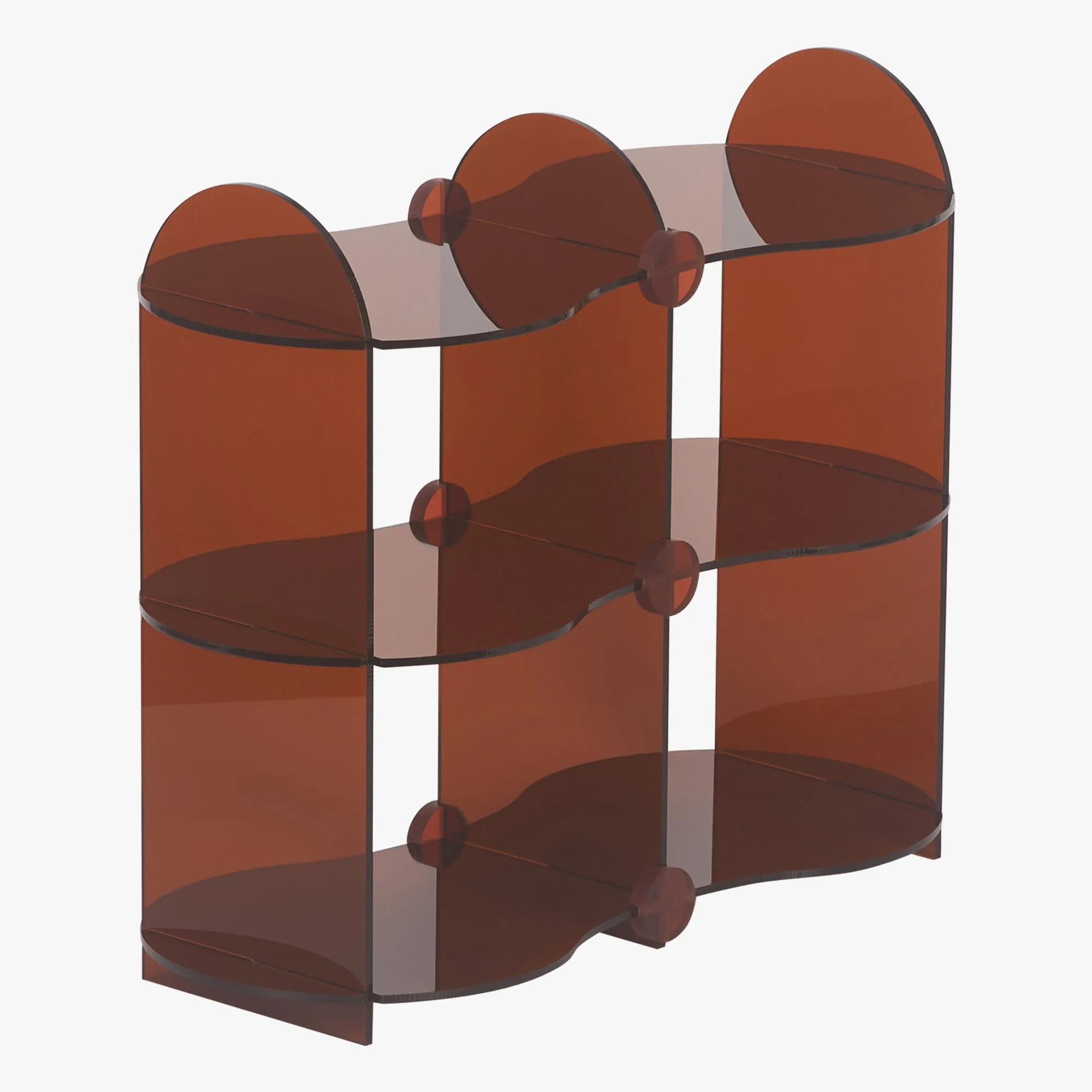 VISU Organiser Storage Shelf (Acrylic, Amber)